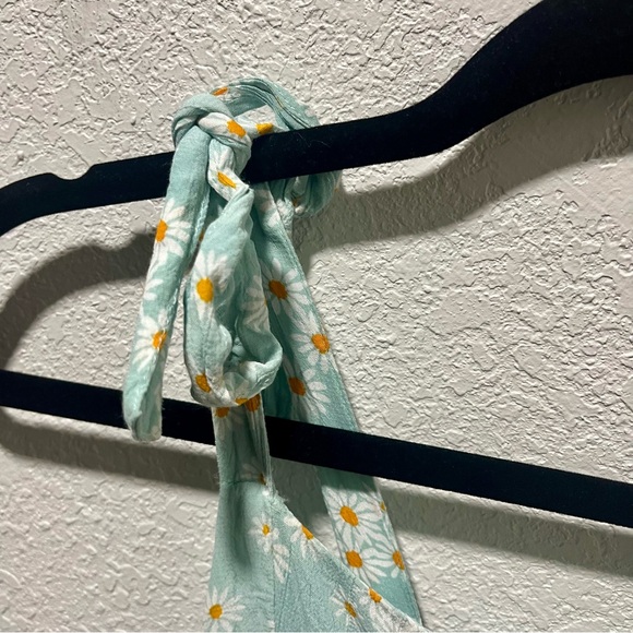 Faithfull the Brand Frankie Seafoam Blue Zhoe Floral Print Jumpsuit - Picture 4 of 16